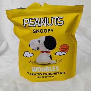 The Woobles Peanuts Snoopy Learn To Crochet Kit Beginners Open But Unused NEW A